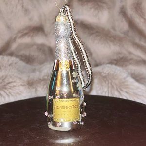 Henri Bendel Rare Champagne Bottle Ornament (Set available)